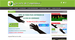 Desktop Screenshot of lavoixdelesperance.org